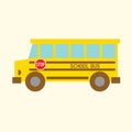 Yellow school bus Royalty Free Stock Photo